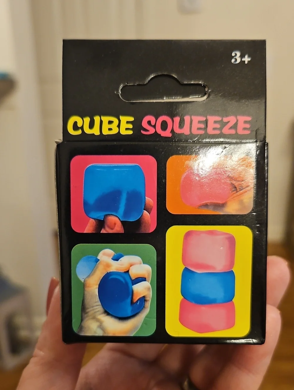 NEW! Cube Squeeze Super Solid Squish Cube Toy